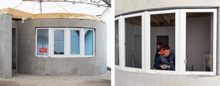 World's First 3D-Printed House Springs up in Russia in 24hrs - Photo 5 of 8 - Fabrika Okon, a manufacturer of thermo-windows with climate control, provided the double-glazed windows. 