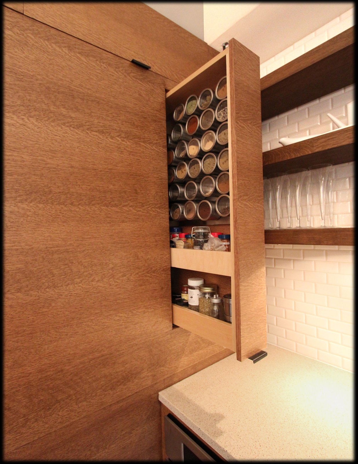 Secret spice pull-out