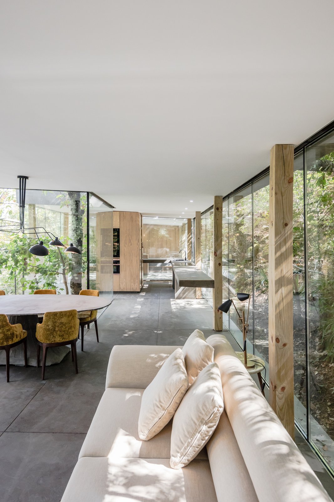 A neutral palette for furniture keeps the interior feeling light and sun-drenched.