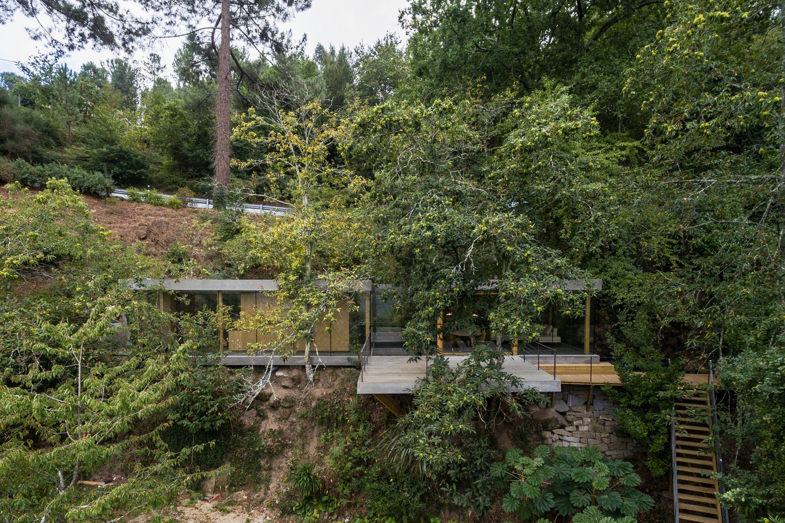 A large porch projects out from the main building.