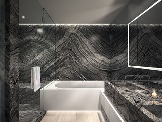 Danish-Modern Master Thomas Juul-Hansen Talks About Timeless Design - Photo 3 of 5 - Hansen seamlessly blends sophistication and warmth using organic materials, such as Kenya black-honed marble and white oak. 