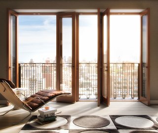 Danish-Modern Master Thomas Juul-Hansen Talks About Timeless Design - Photo 5 of 5 - Hansen employed danish masonry brick work and solid mahogany framed windows for his residential project Two Ten West 77.