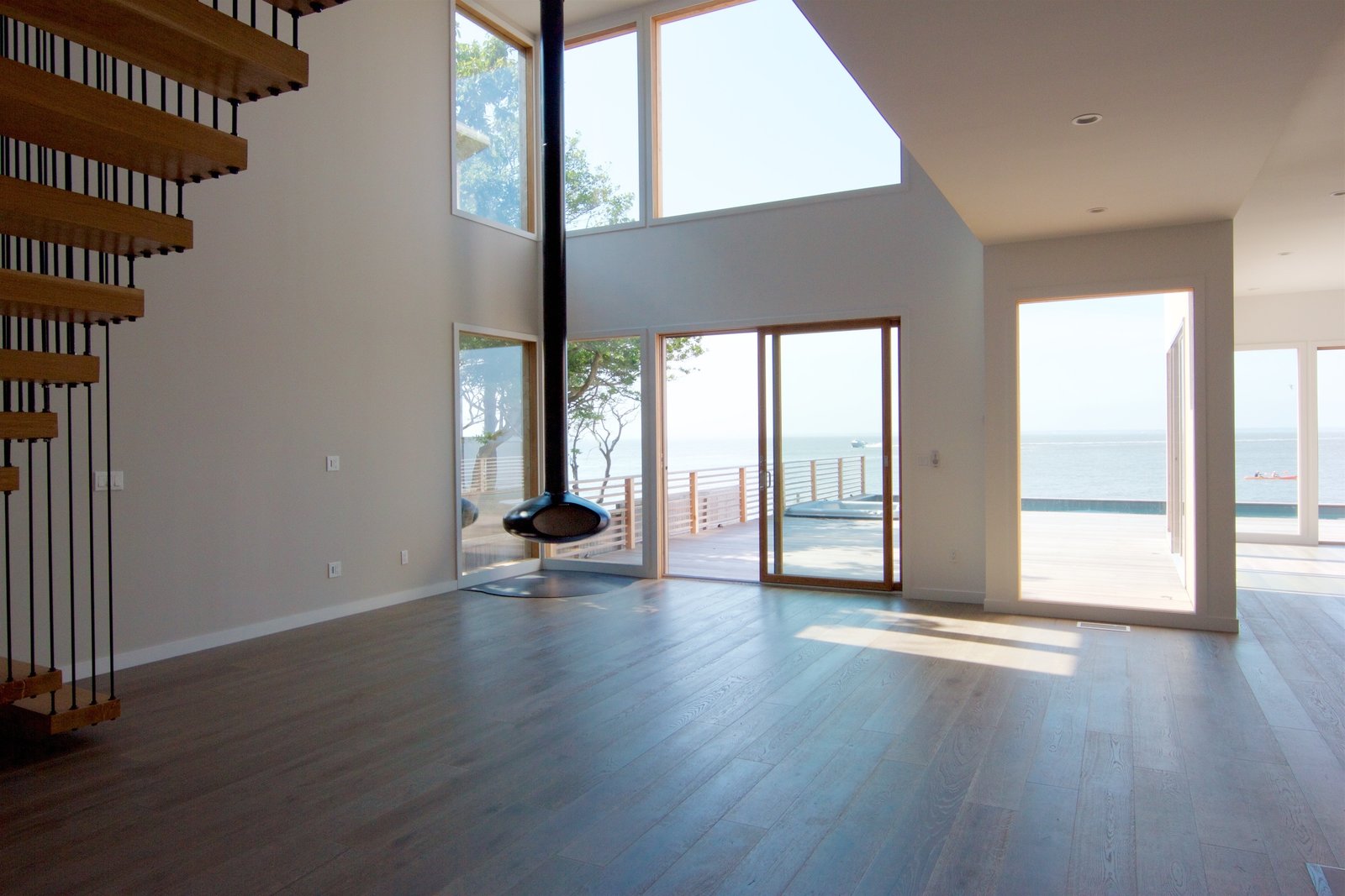 Double height living room