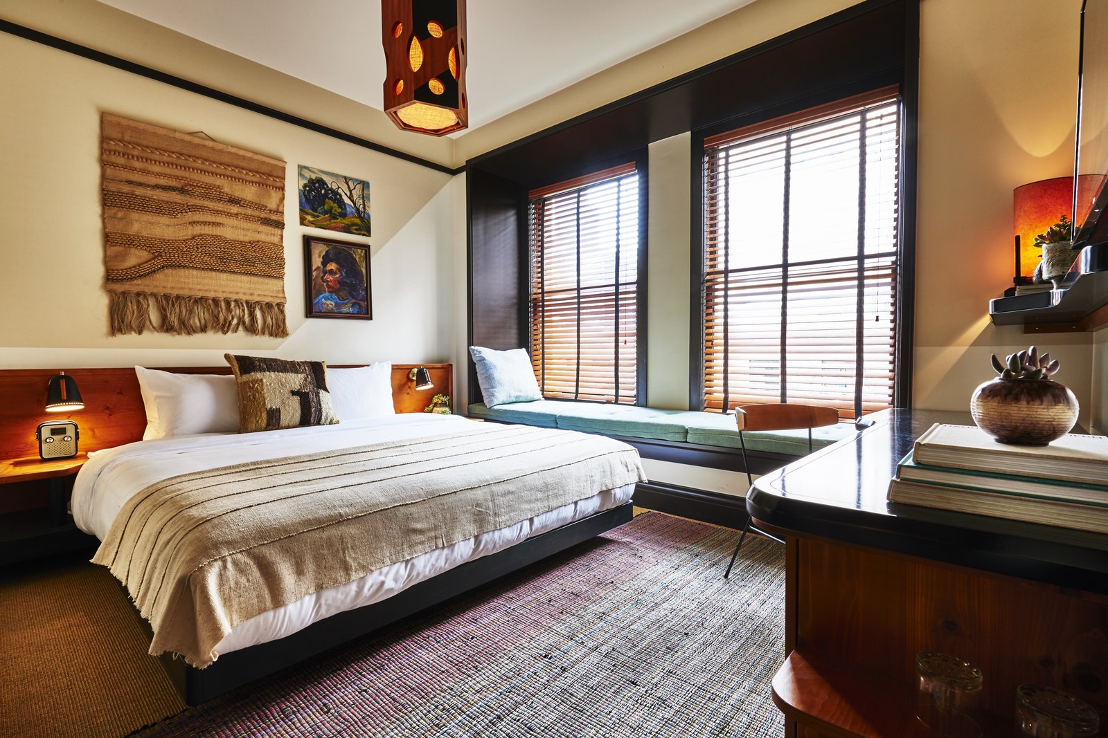 a 1920s office building is revamped as a craftsman-inspired hotel a 1920s office building is revamped as a craftsman-inspired hotel