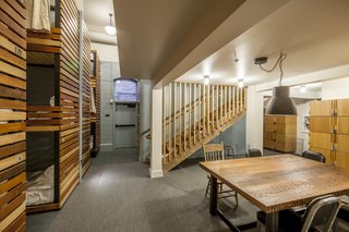 A Chic Portland Hotel Offers Lodging As Affordable as $35 a Night - Photo 5 of 10 - A hostel-like bunk room occupies the lower level of the hotel. Guests are provided with personal lockers and have access to a shared kitchen. 