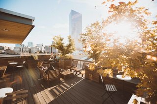 A Chic Portland Hotel Offers Lodging As Affordable as $35 a Night - Photo 9 of 10 - The rooftop terrace provides panoramic views to the surrounding neighborhood and city beyond. 