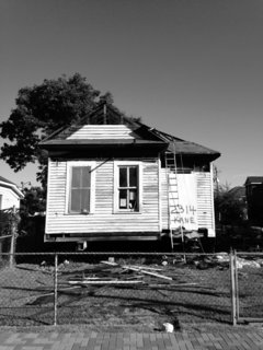 A Victorian Cottage in Houston Finds New Life as a Local Firm's Office - Photo 1 of 13 - An exterior photograph shows the home at its original location prior to relocation and renovation.