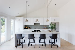 Merging Inside and Out, an L.A. Firm Modernizes a 1940s Abode - Photo 11 of 18 - Open Kitchen & New Vaulted Ceiling