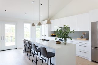 Merging Inside and Out, an L.A. Firm Modernizes a 1940s Abode - Photo 12 of 18 - Open Kitchen & New Vaulted Ceiling