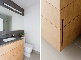Merging Inside and Out, an L.A. Firm Modernizes a 1940s Abode - Photo 16 of 18 - Custom Guest Bath Vanity