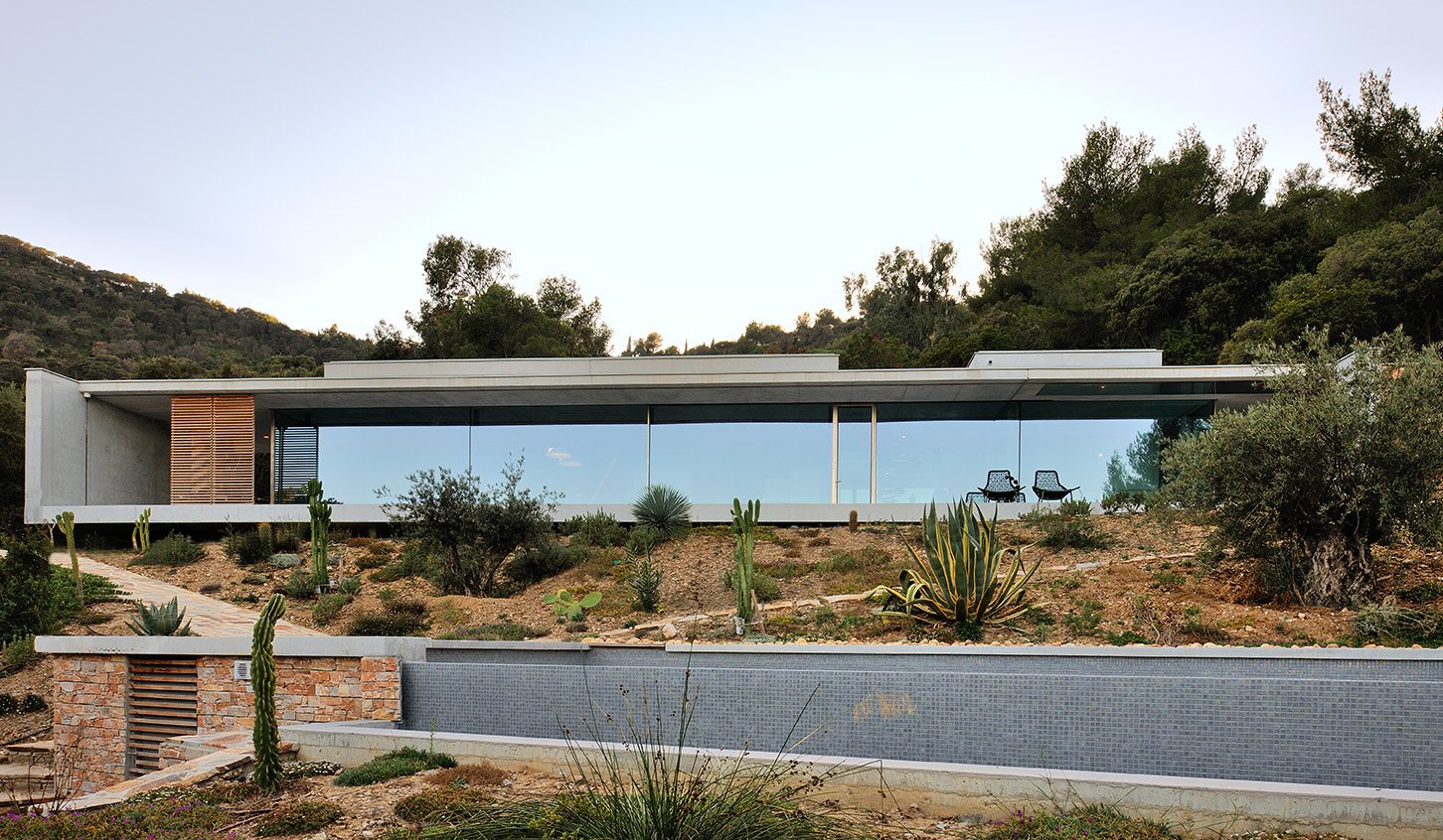 A shell of concrete in the desert