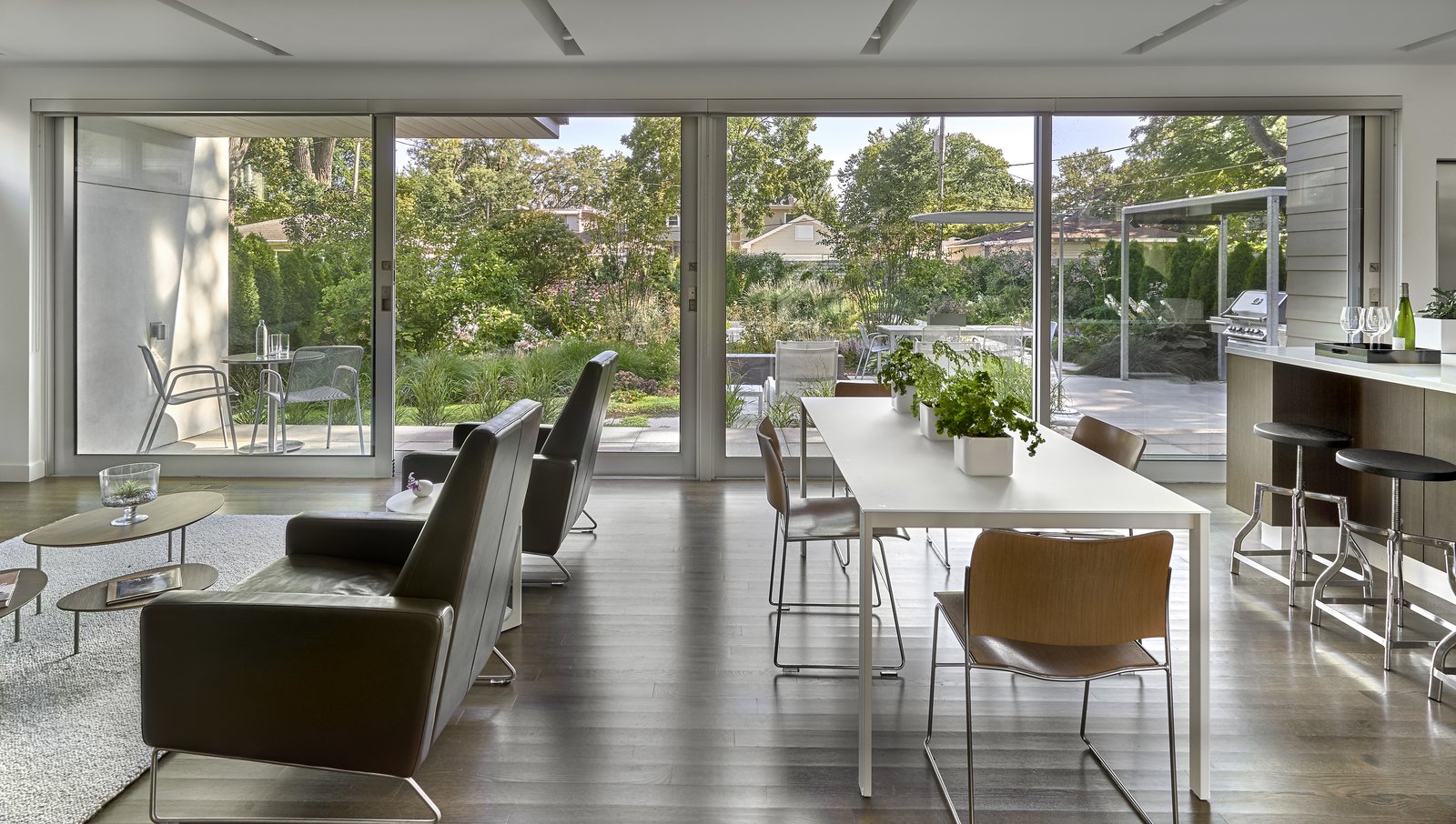 Living + Dining + Kitchen + Garden