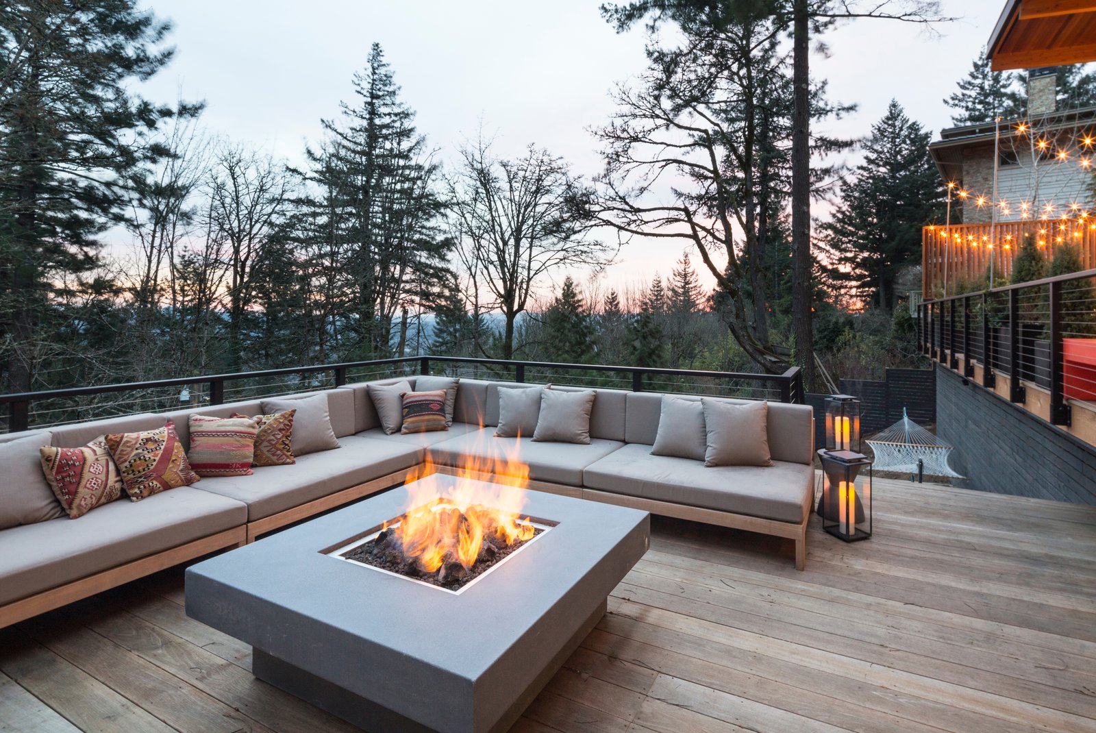 Fire pit terrace