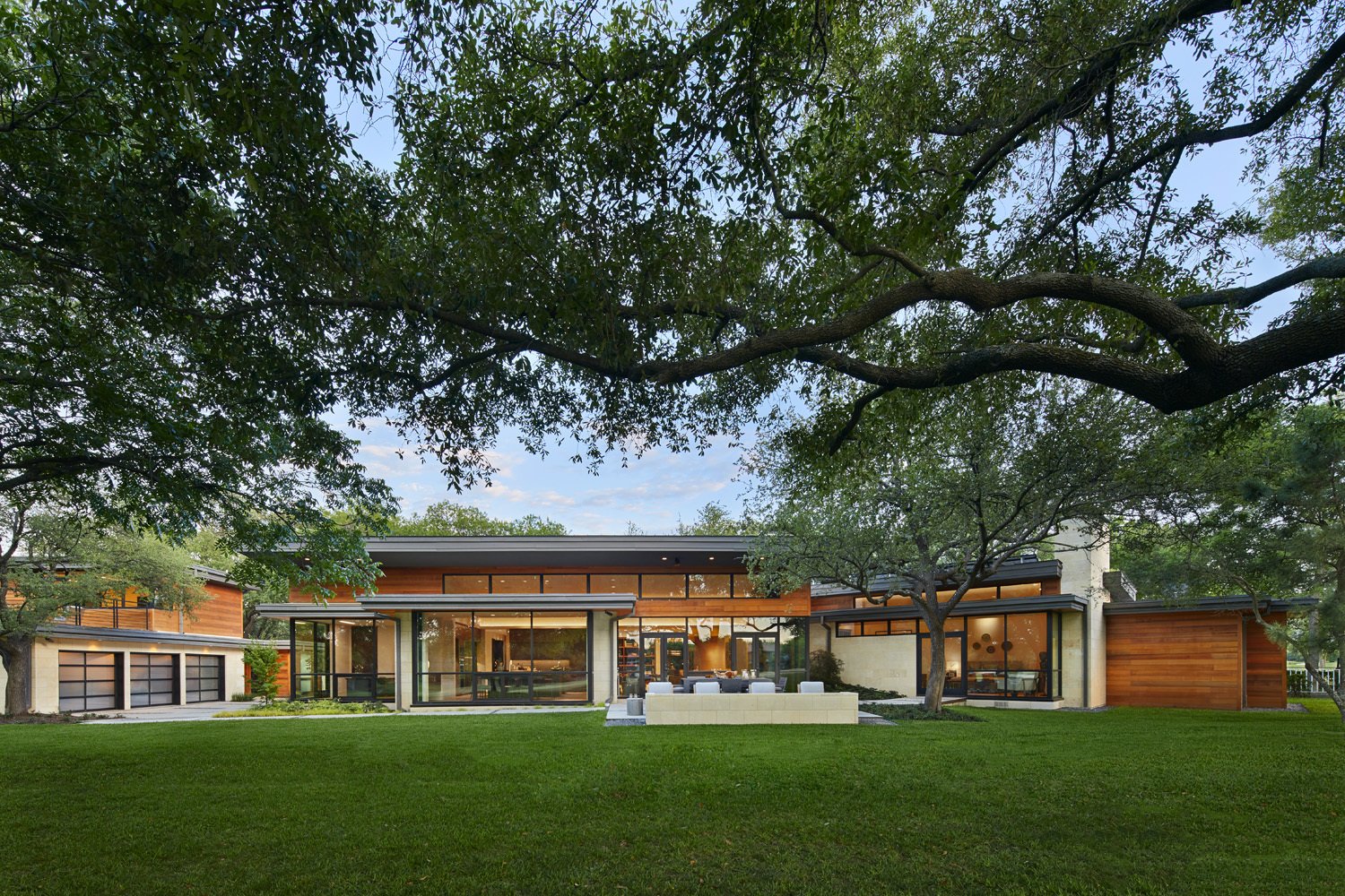 Rear view of home taken from the golf course.