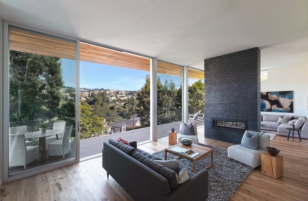 An outdoor overhang provides additional protection from the elements.