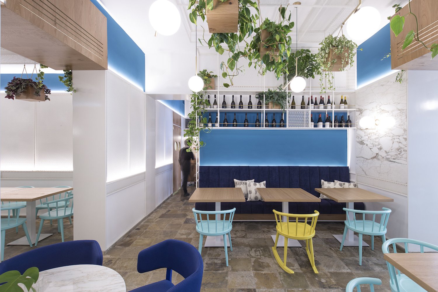 The restaurant sits 40 people inside and 40 people outside.