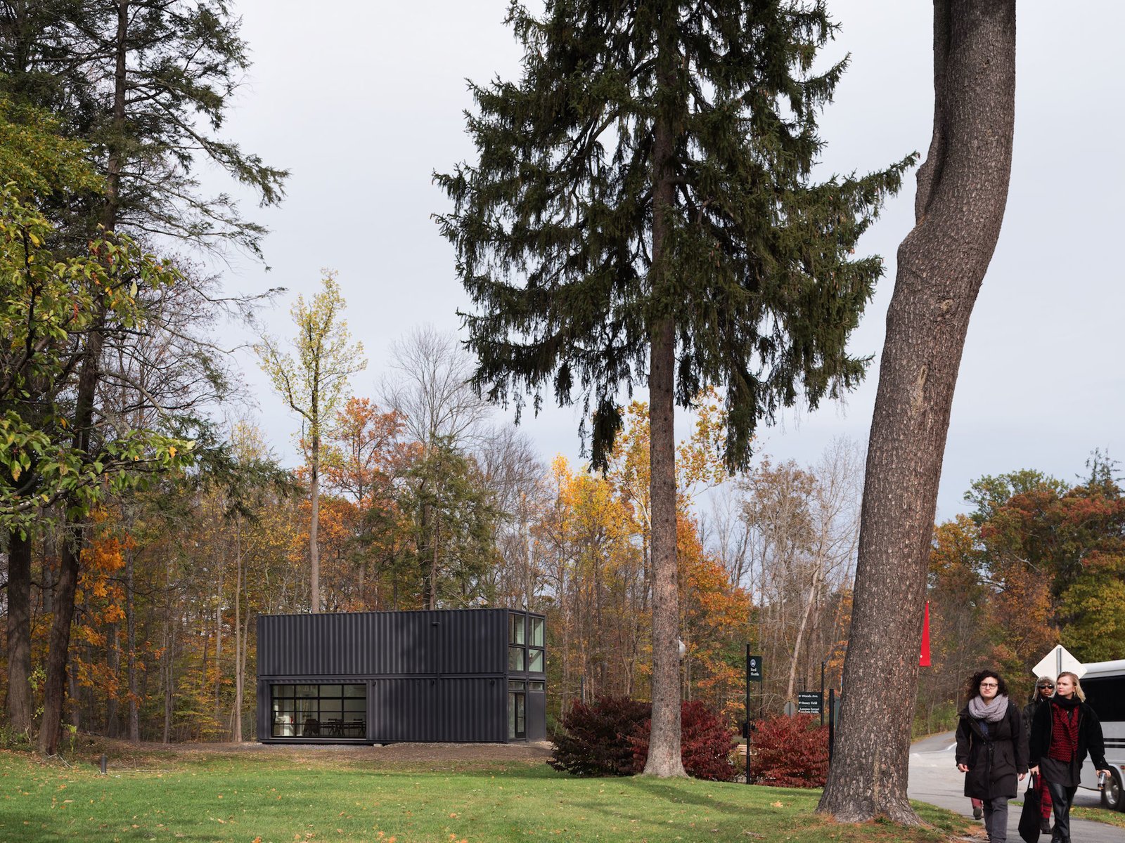 The Media Lab is located in the middle of Bard College campus.