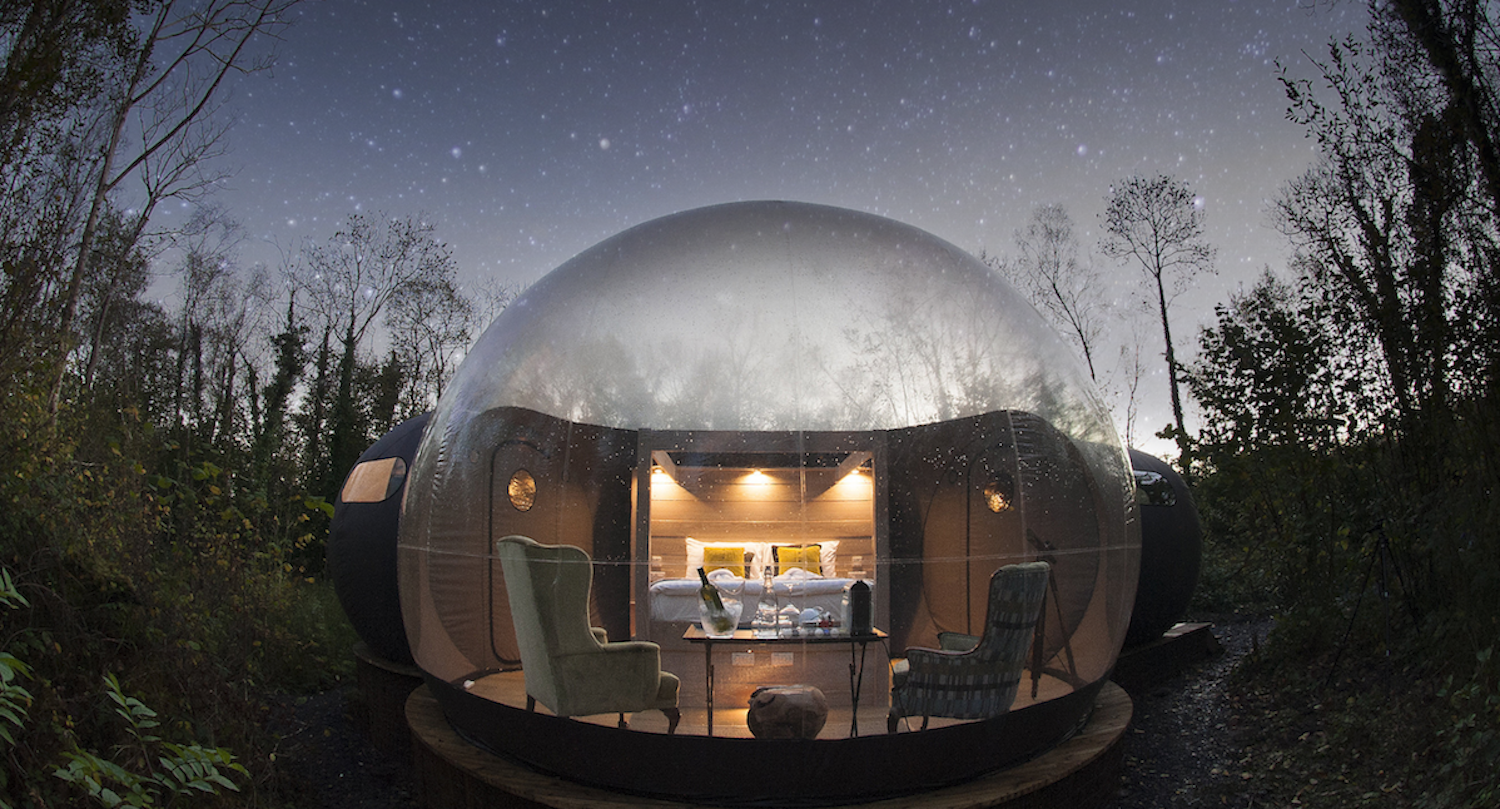 The cozy Bubble Domes include heating.