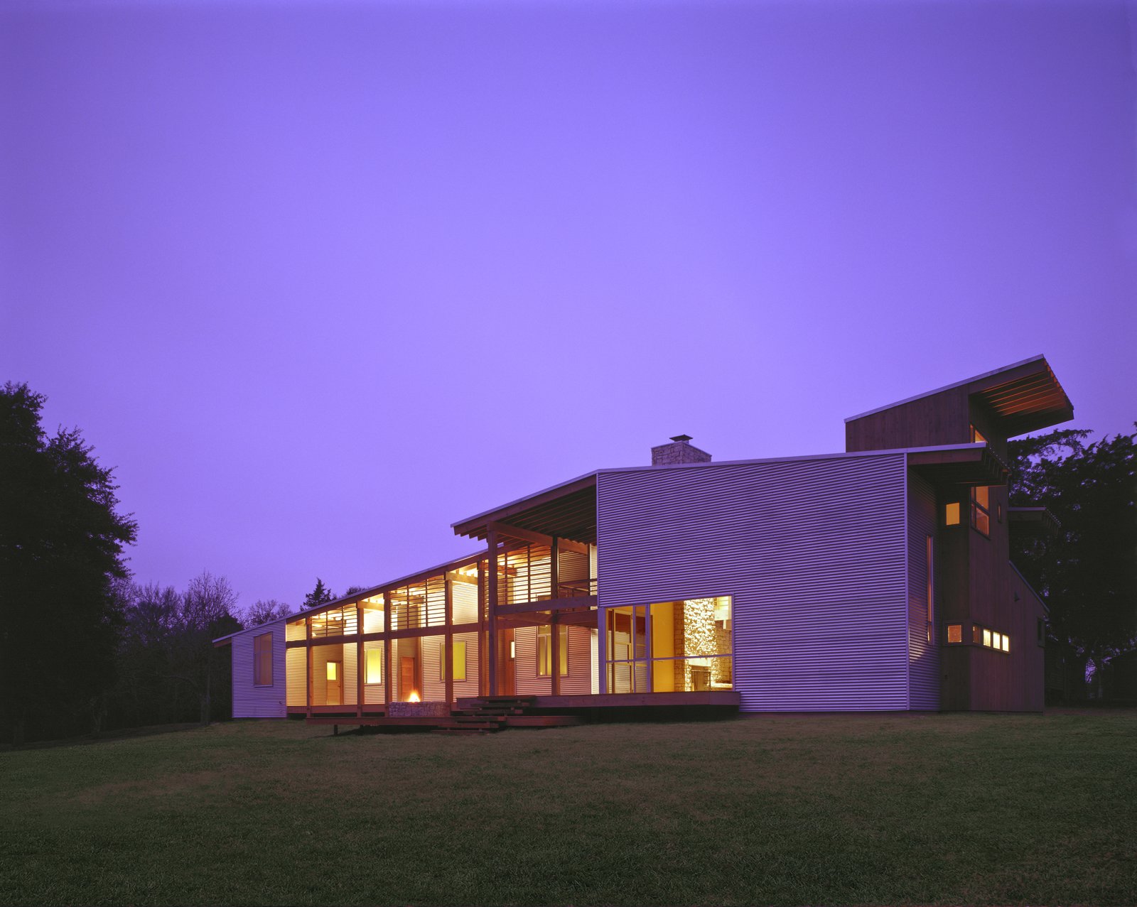 Lummis Residence at Dusk