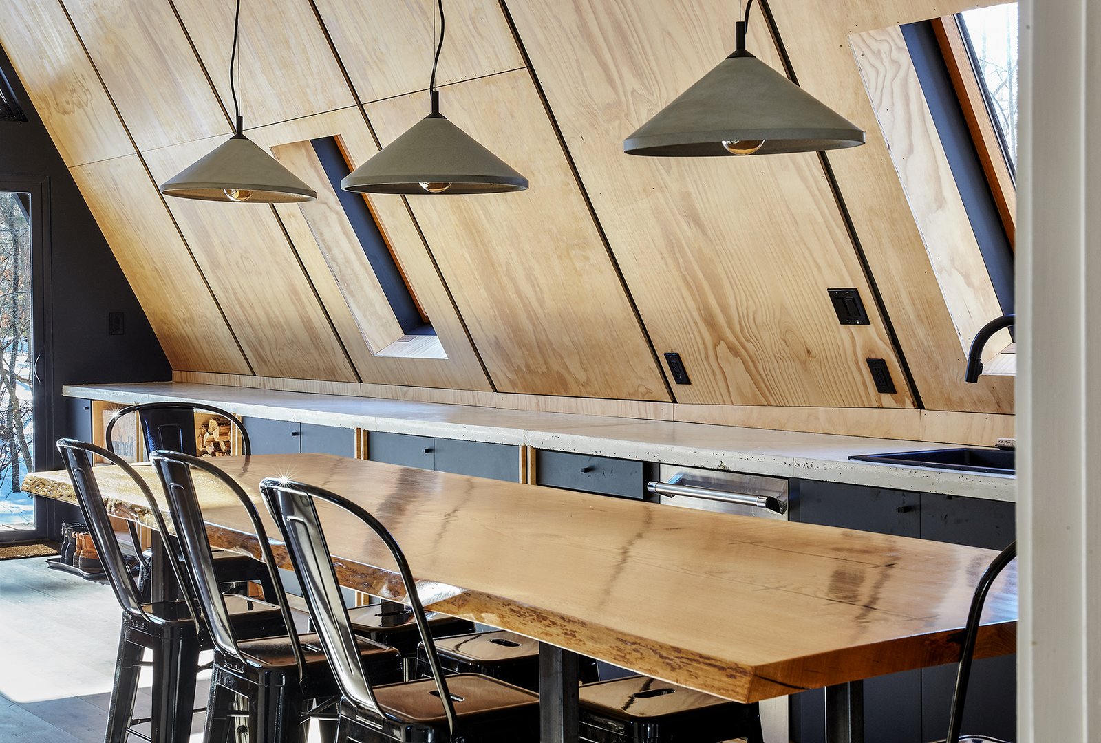 Live edge dining table / kitchen island by Timberforge Woodworks