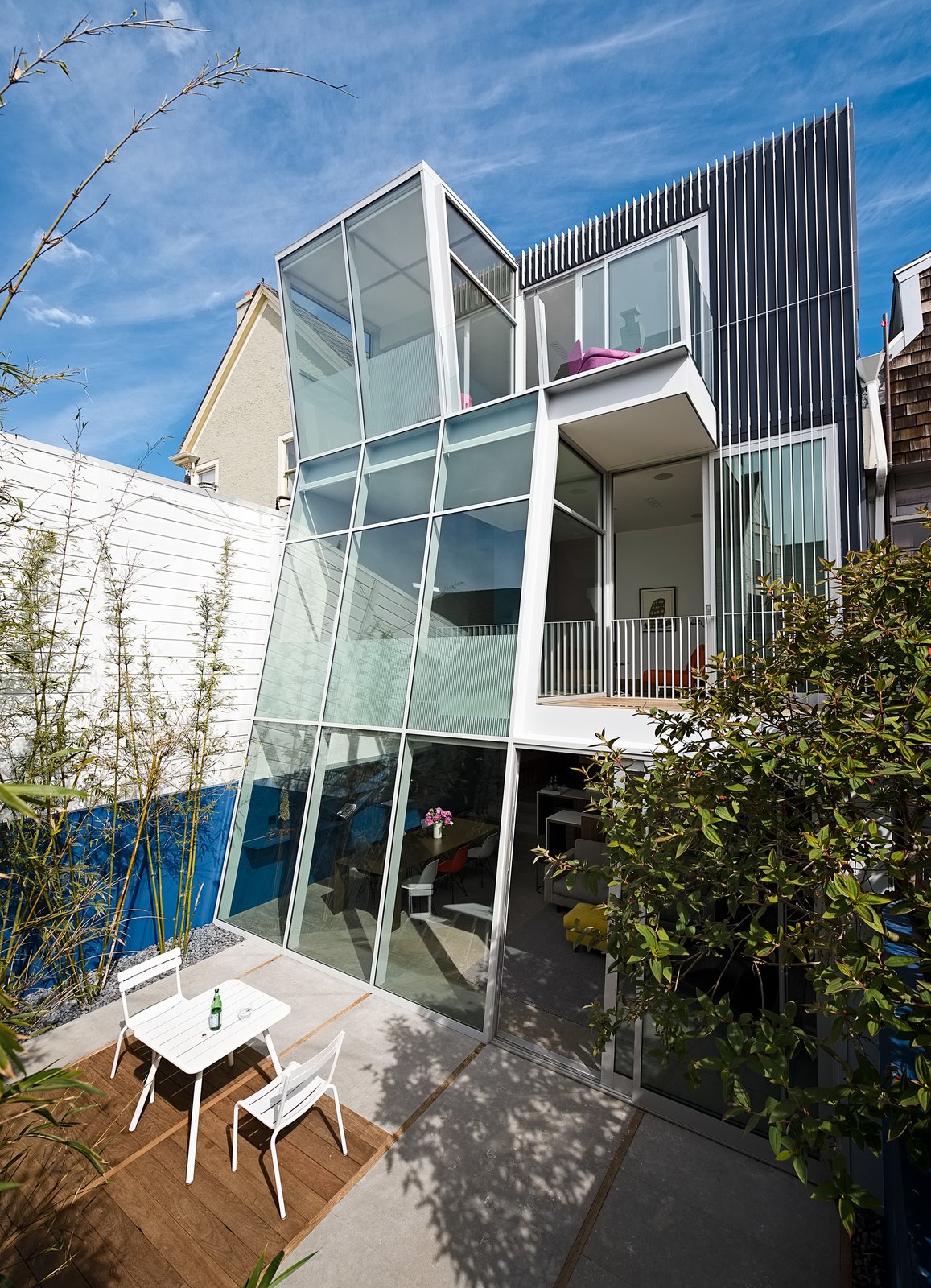 Rear facade