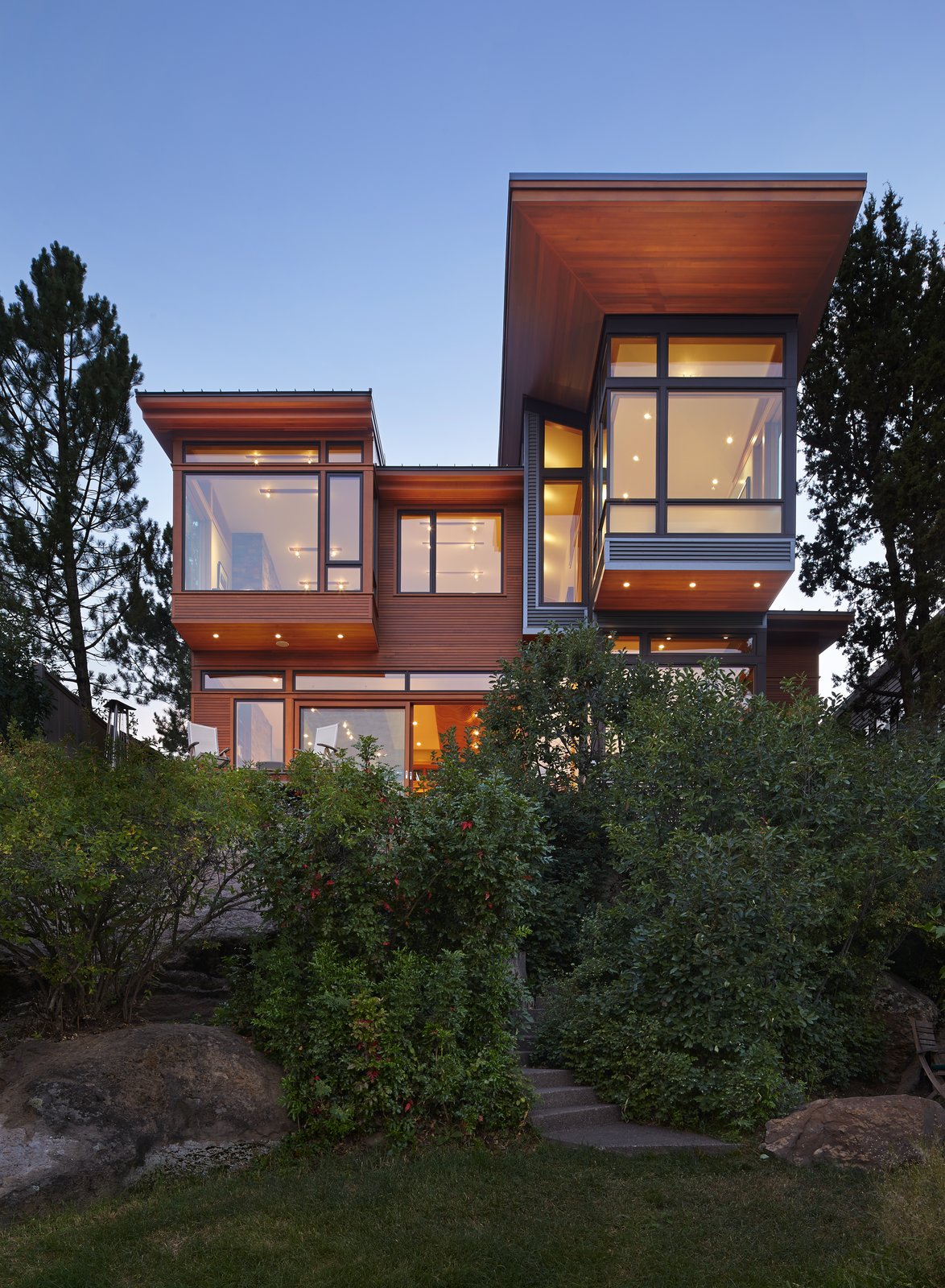 Exterior View from river side of house