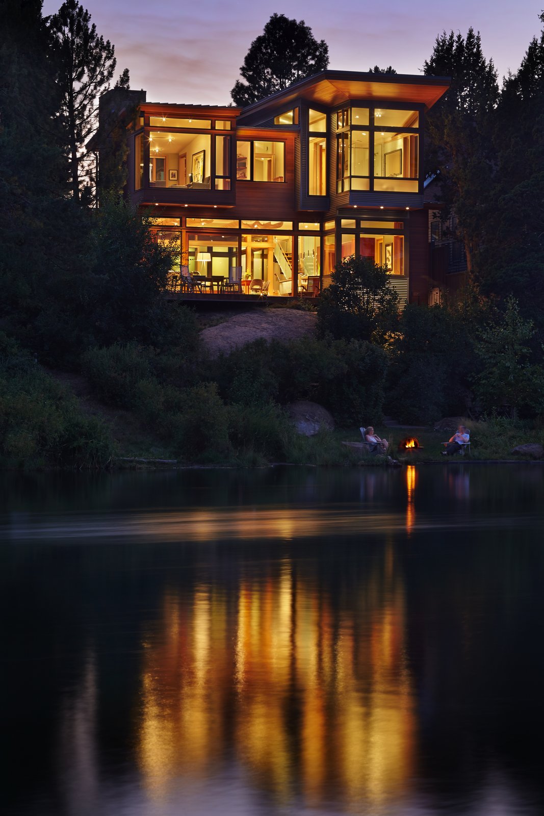 Exterior view of house from Deschutes River