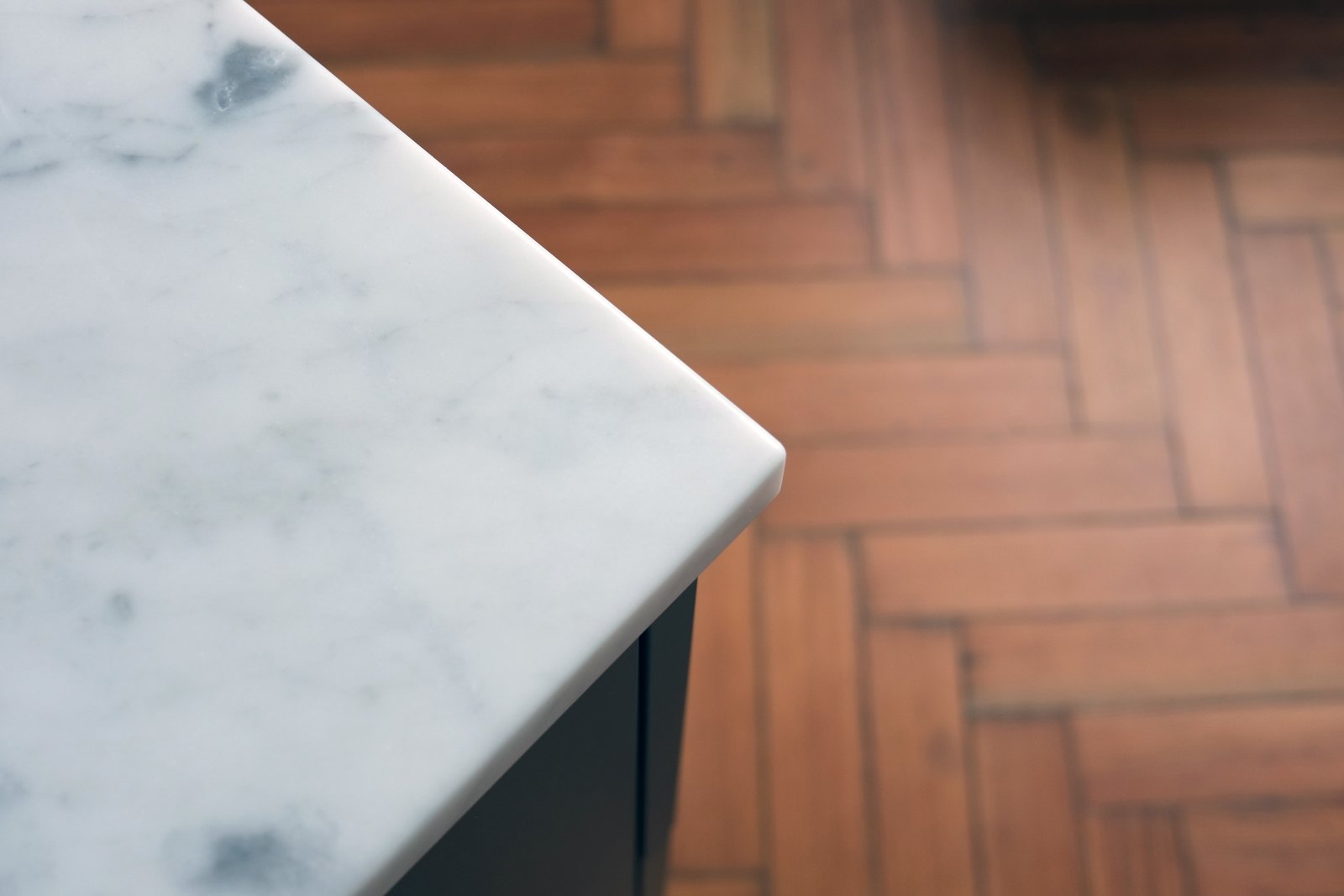 Carrara marble bathroom worktops